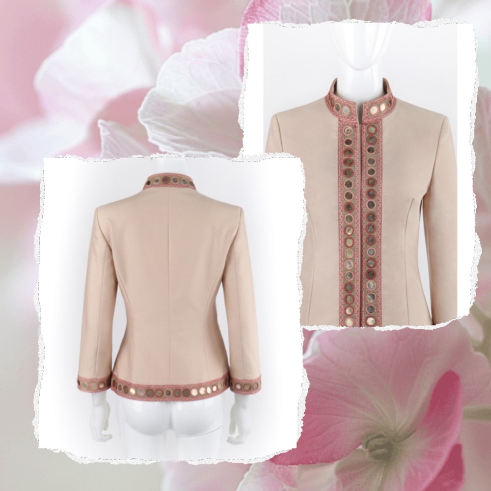 Alexander McQueen 2005 Beige/Gold Coin Embellished Jacket - Picture 5 of 9